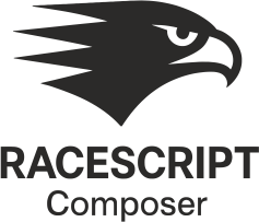 RaceScript Composer – scritte adesive per moto